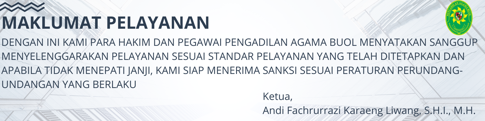 Maklumat Pelayanan 2024